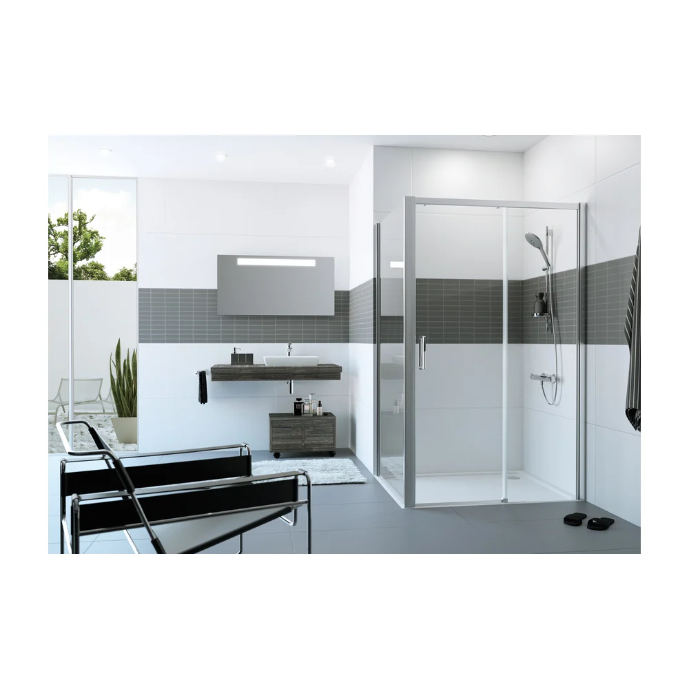 Huppe Classics 2 douchedeur 1245x2000 mm zwart
