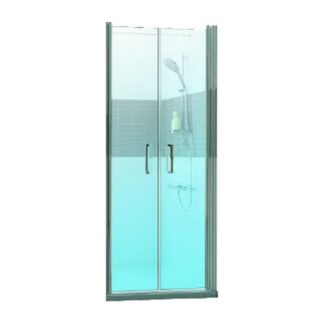 Huppe Classics 2 Tweedelige vierkante pendeldeur douchedeur 900x2000 mm