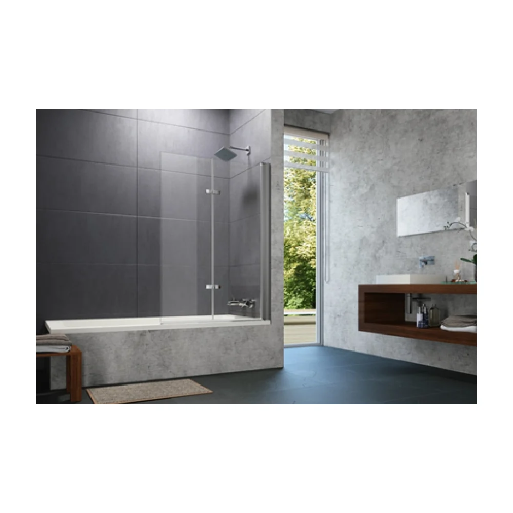 Huppe Design Pure, Badklapwand badwand 1000x1500 mm chroom