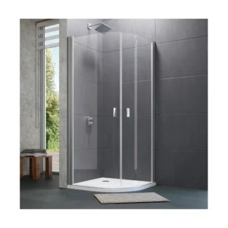 Huppe Design Pure, Zwaaideur douchecabine rond 1000x2000 mm