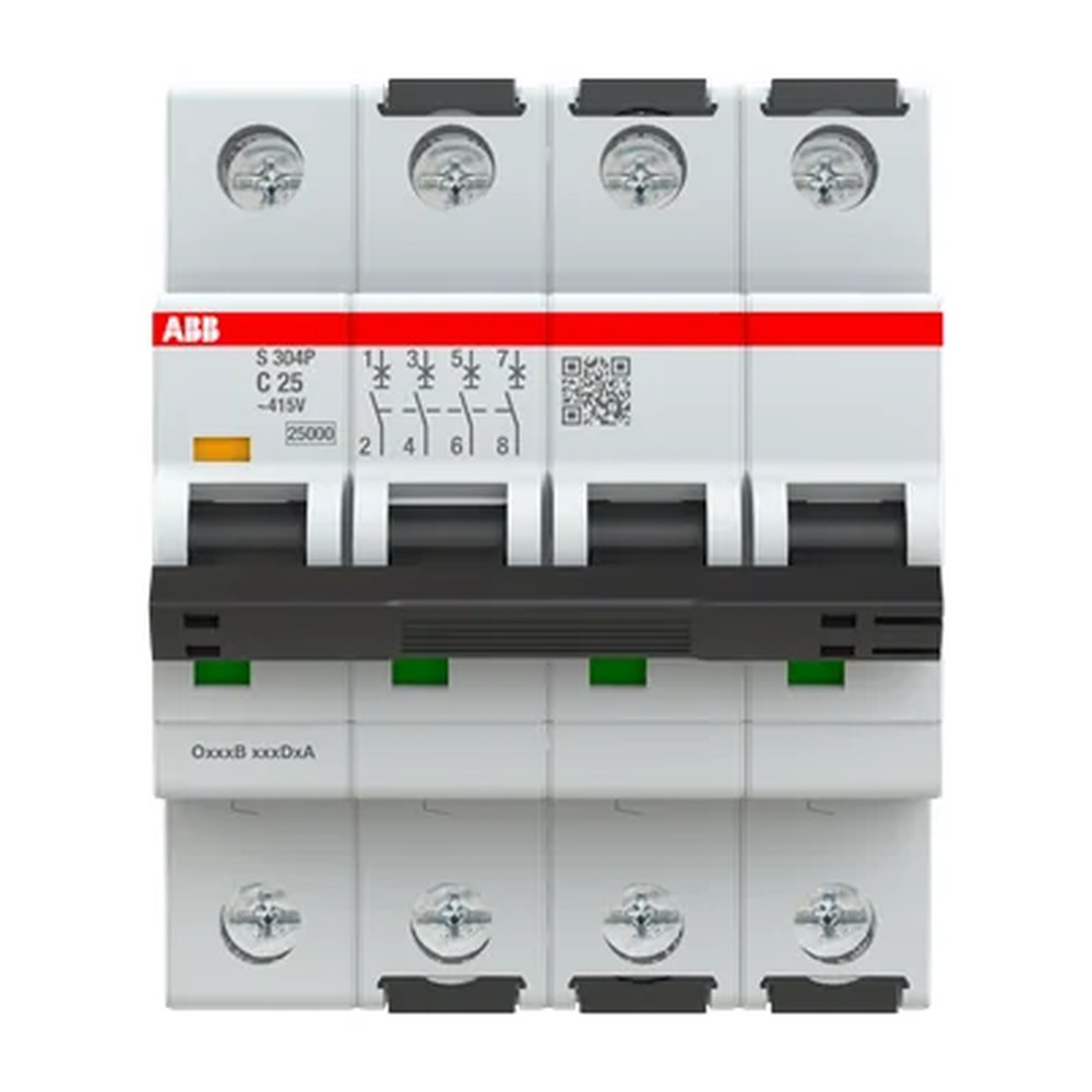 ABB System pro M compact 4-polige installatie automaat 4-polig 25 A