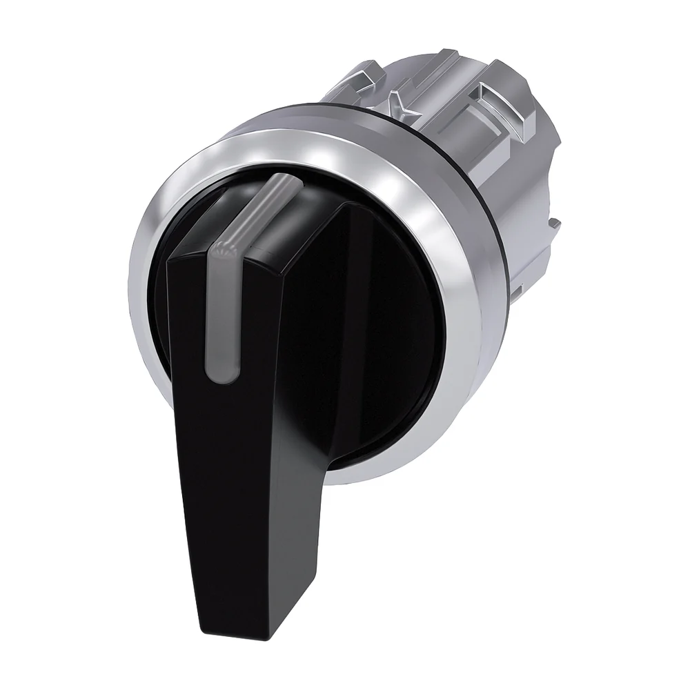 Siemens SIRIUS Knevelschakelaar te verlichten keuzeschakelaar frontelement zwart
