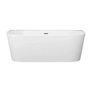 Looox Cool Wall semi-vrijstaand bad 170x80x57 cm wit