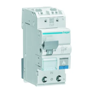 Hager MCB installatieautomaat met nevenapparaat