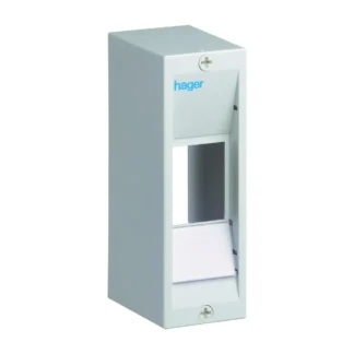 Hager Miniverdeler, IP30 installatiekast met din-rail leeg