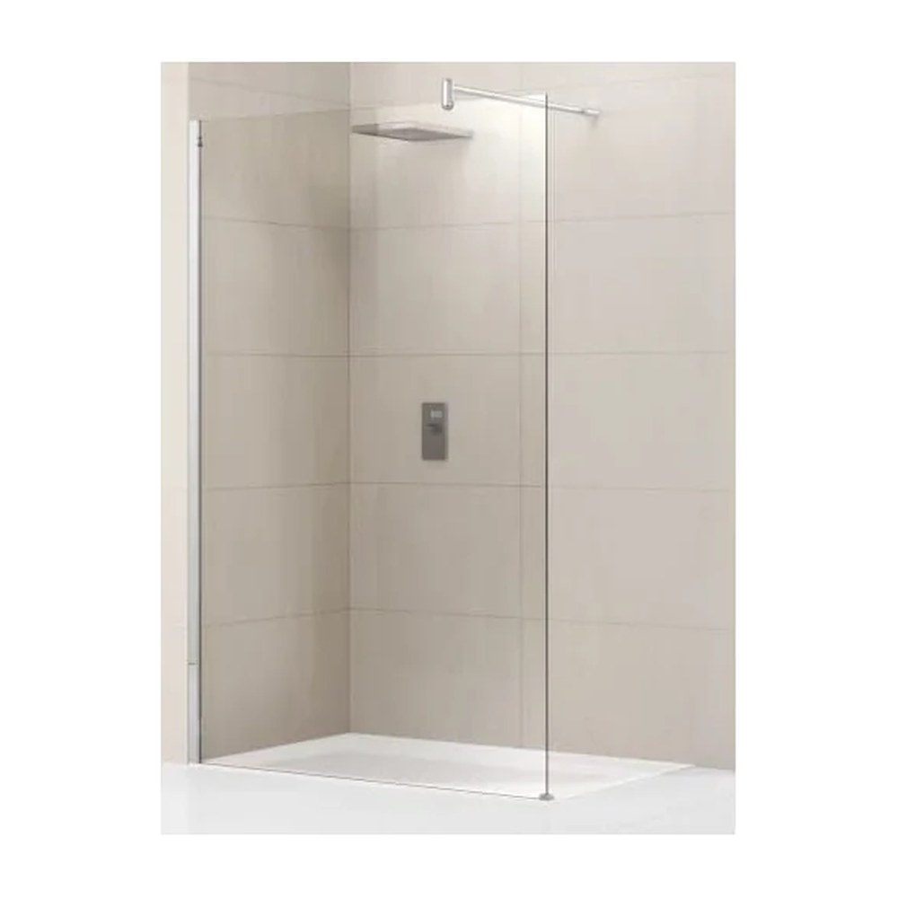 Novellini LunesH douchecabine inloop 1950x750 mm mat chroom