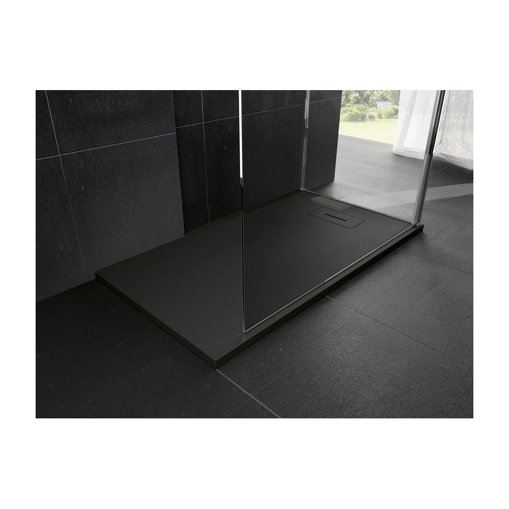 Novellini Novosolid douchebak 1200x900 mm zwart