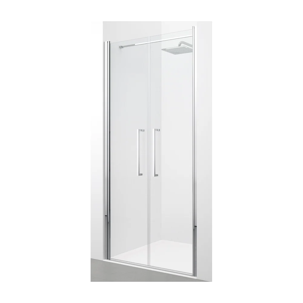 Novellini YOUNG Draai tweedelig douchedeur 2000x970 mm chroom