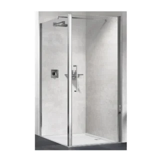 Novellini Young zijwand voor bad en douche 2000x890 mm zwart