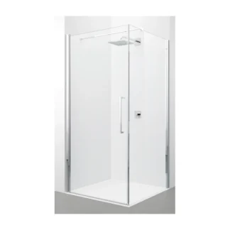 Novellini Young zijwand voor bad en douche 2000x890 mm mat chroom