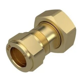 Raminex Watermeterkoppeling 2-delig messing DN15 knel 15×3/4″