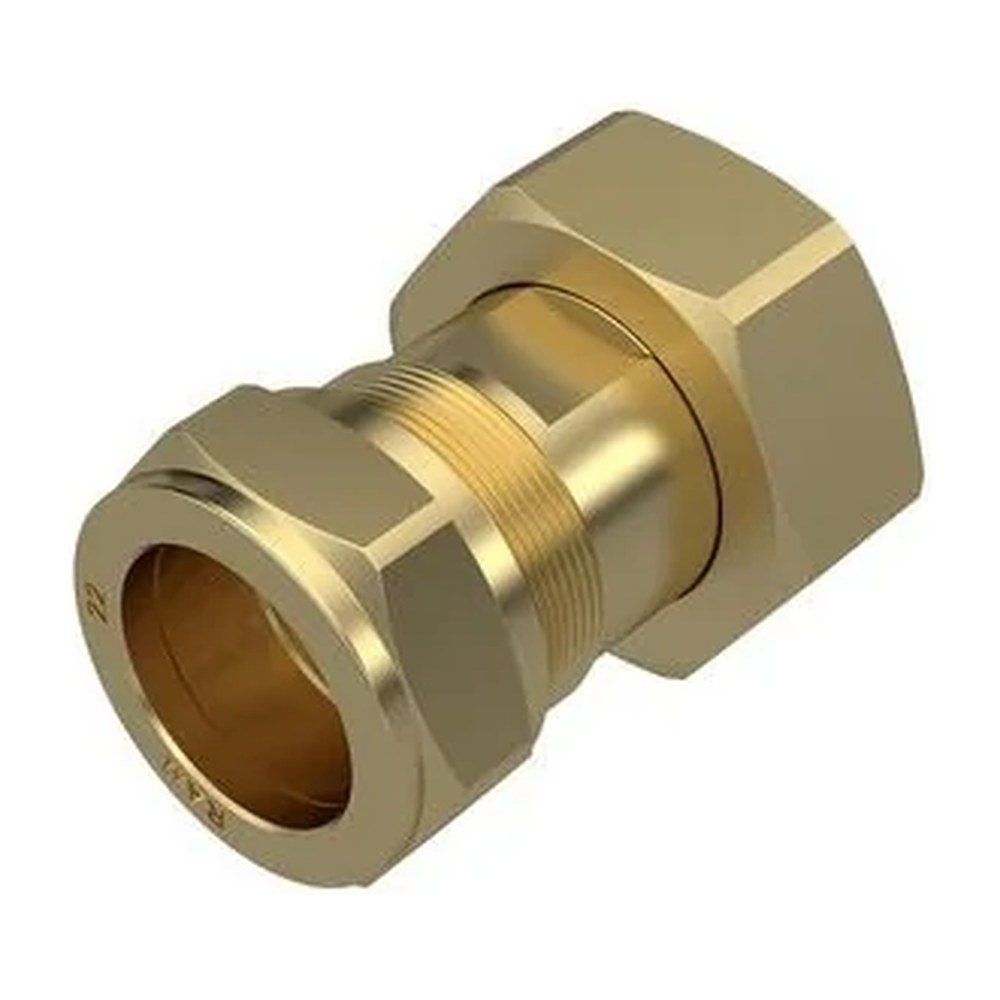 Raminex Watermeterkoppeling 2-delig messing DN20 knel 22×1″