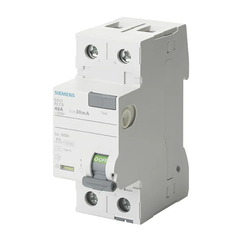 Siemens SENTRON 2-polige RCCB aardlekschakelaar 2-polig 25 A