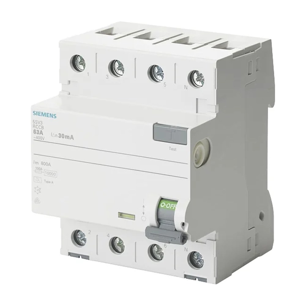 Siemens SENTRON Rccb aardlekschakelaar 4-polig 80 A