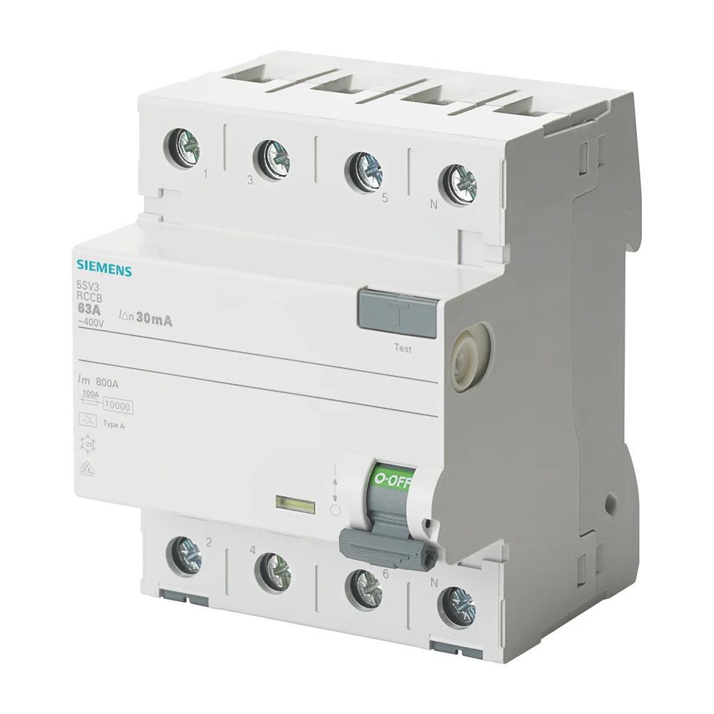 Siemens Rccb aardlekschakelaar 4-polig 40 A 2942336