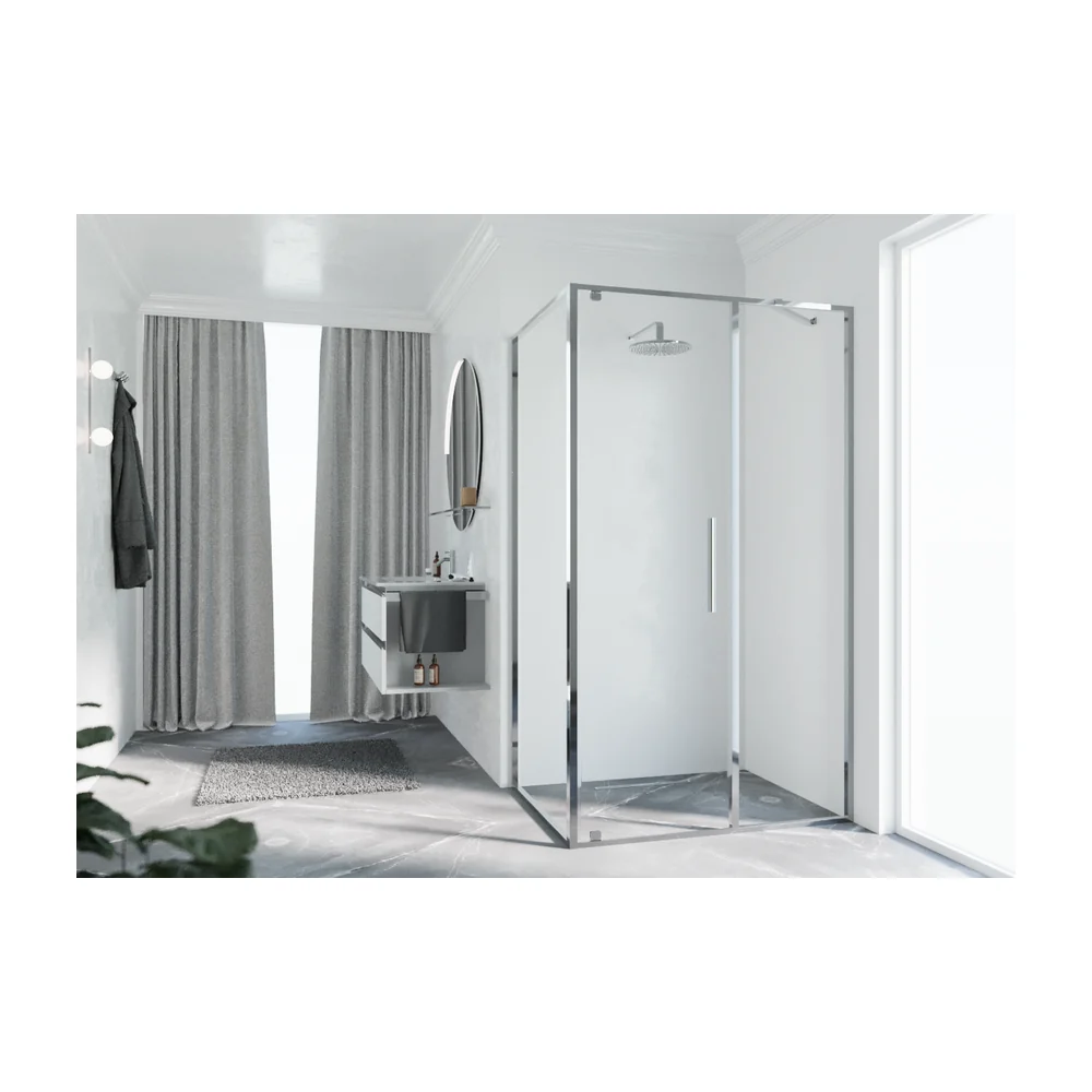 Novellini Riga F zijwand Links/rechts helder glas 2954243