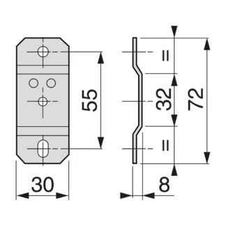 Schneider Electric bevestigingssysteem railkoker