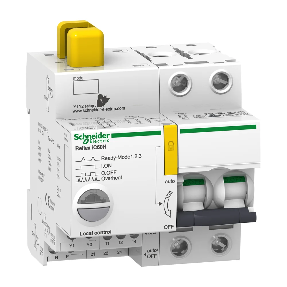 Schneider Electric Acti9 iC60H installatieautomaat nevenapparaat 2-polig 25 A
