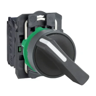 Schneider Electric Harmony Keuzeschakelaar XB5, complete zwart