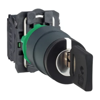 Schneider Electric Harmony XB5, complete keuzeschakelaar zwart