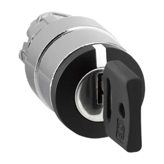 Schneider Electric Harmony frontelement ZB4 keuzeschakelaar chroom 2579858