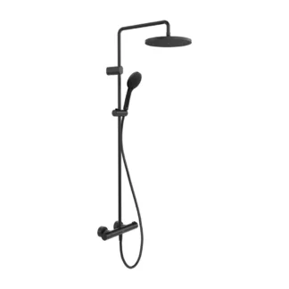 Duravit Shower douchesysteem met thermostaat zwart mat