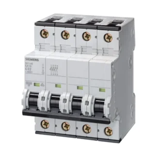 Siemens SENTRON Installatieautomaat 4-polig 25 A 5SY44 4P 10kA/20kA