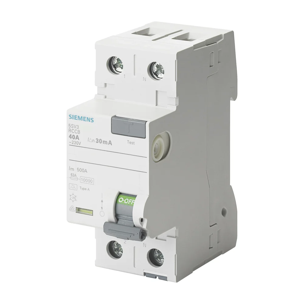 Siemens SENTRON aardlekschakelaar 2-polig 40 A