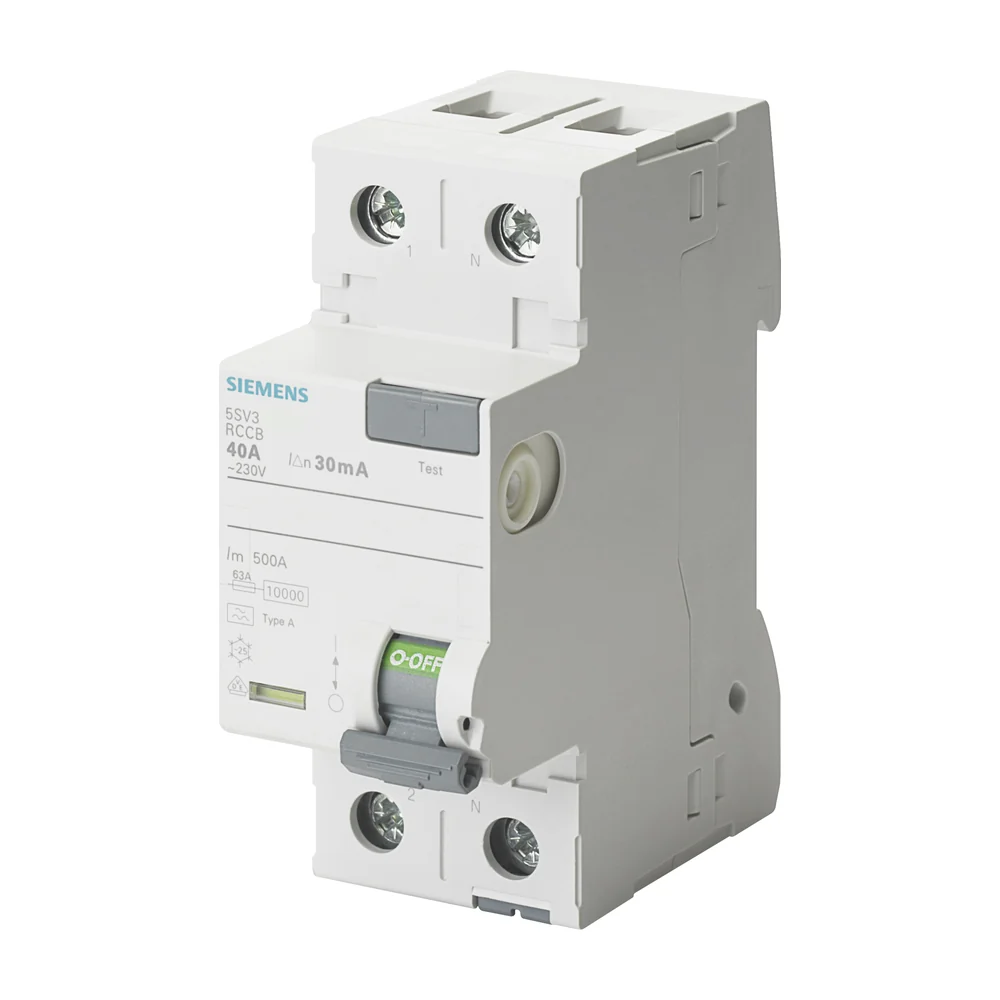 Siemens SENTRON 2-polige aardlekschakelaar 2-polig 63 A