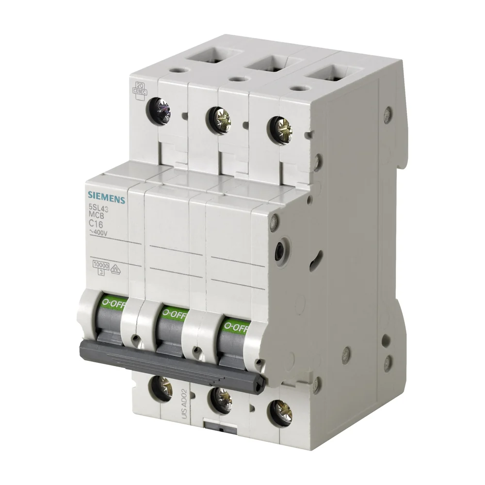 Siemens SENTRON Installatieautomaat 3-polig 8 A C-kar 8A 3P 10kA