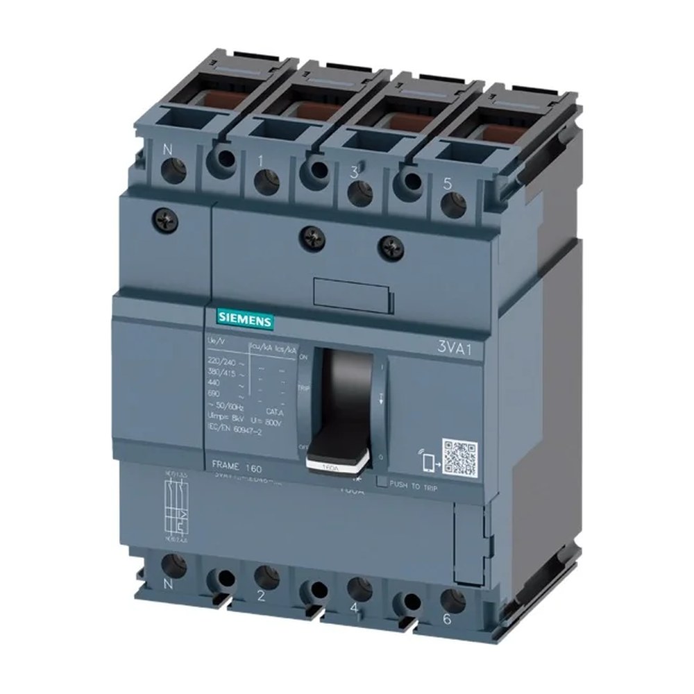 Siemens SENTRON vermogensschakelaar 4-polig 125 A 1103006