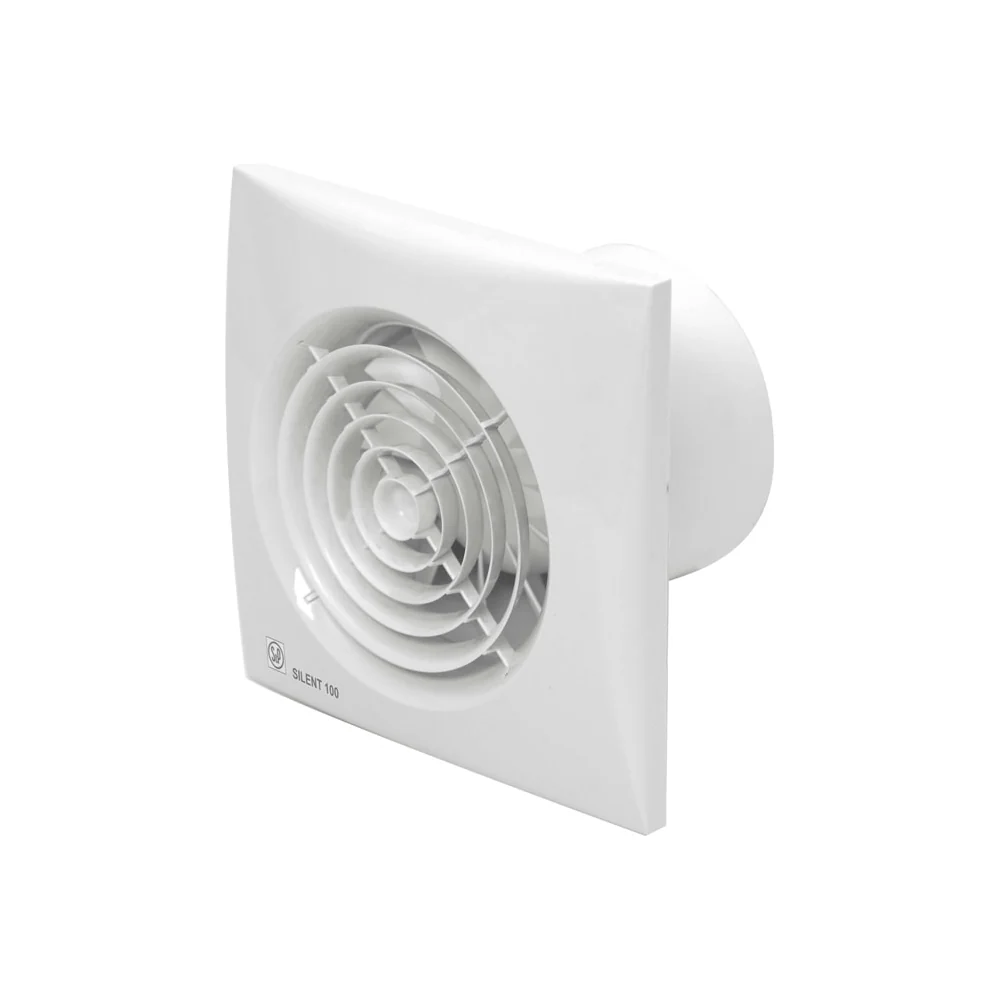Soler & Palau toilet- en badkamerventilatie 214x214 mm wit