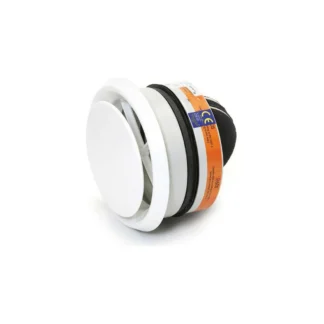 Spiralo Afzuigventiel SCV+60 brandkleppen wit