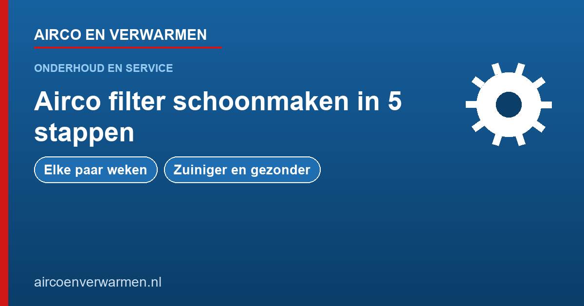 Airco filter schoonmaken stappen