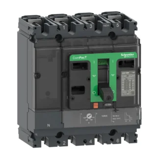 Schneider Electric stroomonderbreker ComPacT NSX100H 4-polige 4-polig 16 A
