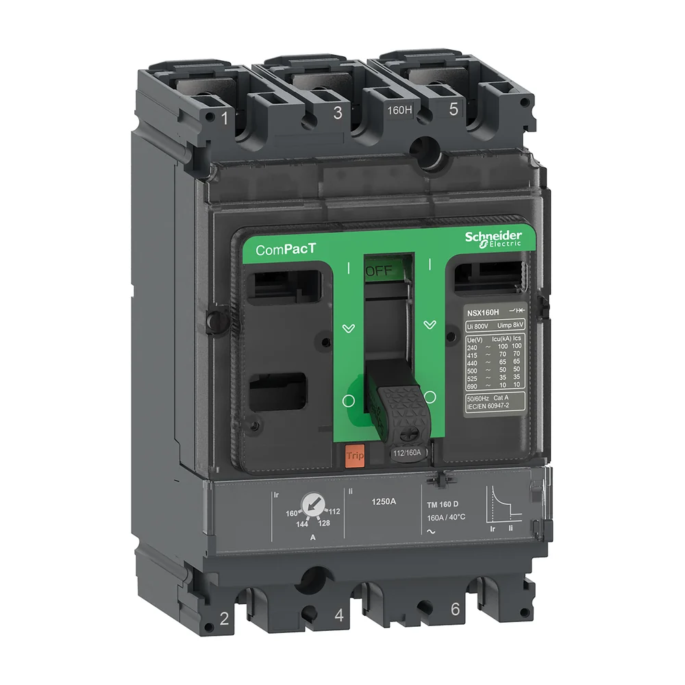 Schneider Electric stroomonderbreker ComPacT NSX100HB1 3-polig 100 A