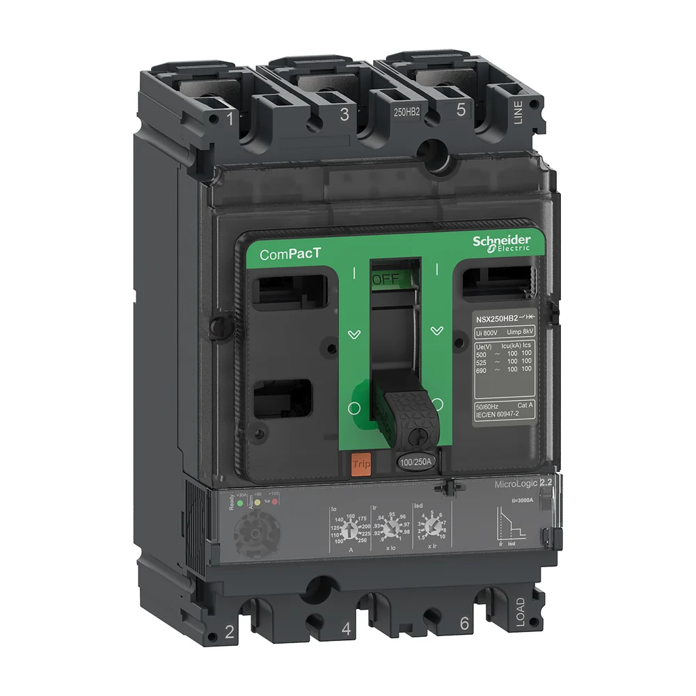 Schneider Electric stroomonderbreker ComPacT NSX160B 3-polig 100 A