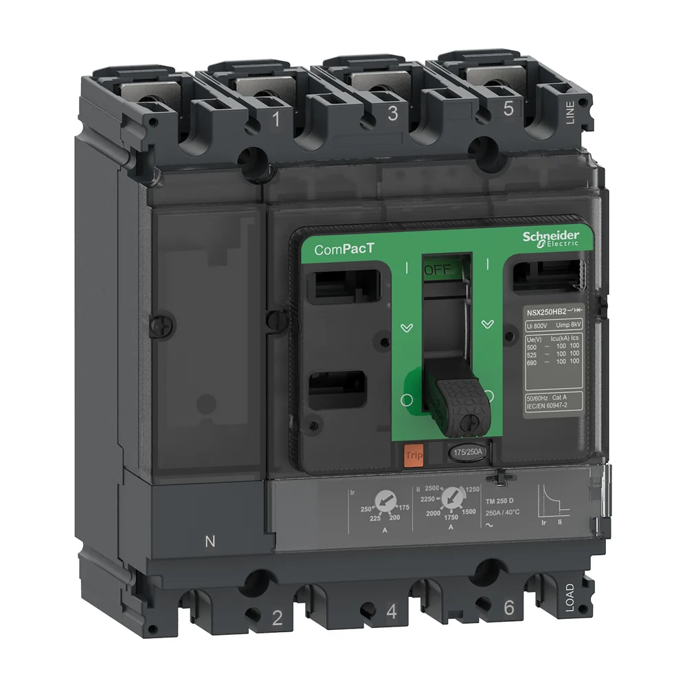 Schneider Electric stroomonderbreker ComPacT NSX160N 4-polig 100 A