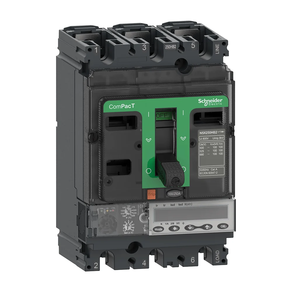 Schneider Electric stroomonderbreker ComPacT NSX250HB2 3-polig 100 A 2736671