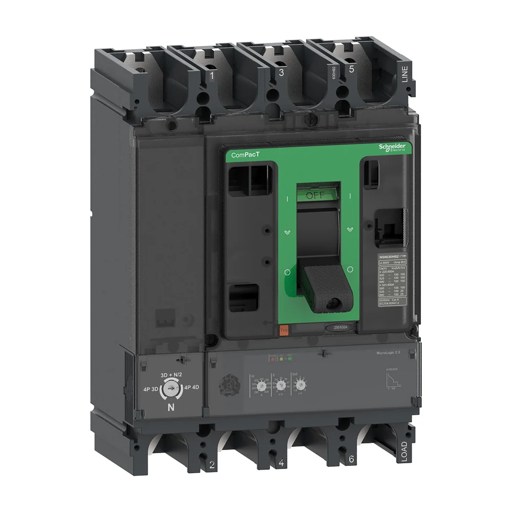 Schneider Electric stroomonderbreker ComPacT NSX400F 4-polig 250 A