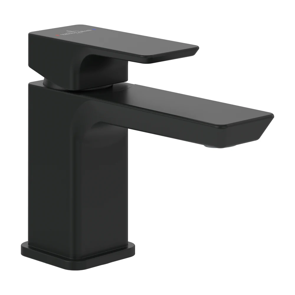 Villeroy Boch Subway Zwarte eengreeps koudwaterkraan Blad/kraangat
