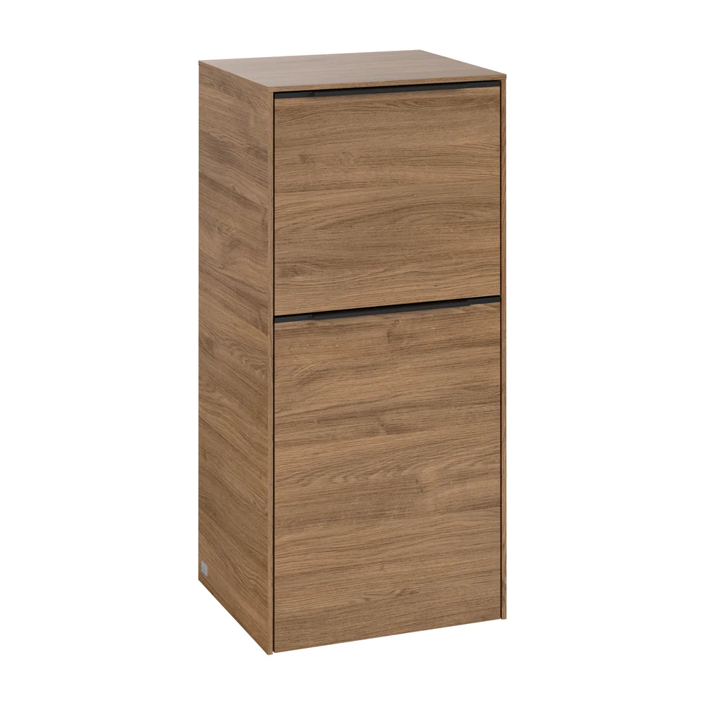 Villeroy Boch Subway 3.0 Halfhoge eiken zijkast badmeubelkast Wand Halfhoog