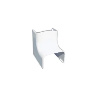 Tecnosystemi Optima binnen leidinggoot 75mm wit ral9010