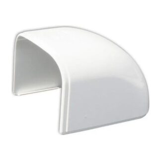 Tecnosystemi Optima afdek/eindkapTC75 Zuiverwit leidinggoot 75mm wit