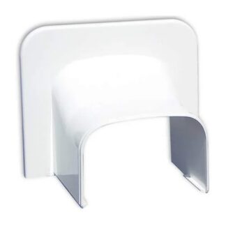 Tecnosystemi Optima plafond/wand leidinggoot 75mm wit ral9010