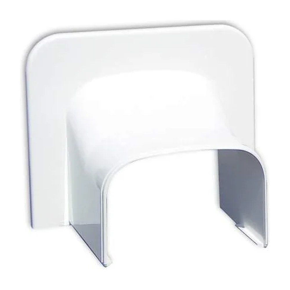 Tecnosystemi Optima plafond/wand leidinggoot 75mm wit ral9010