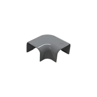 Tecnosystemi Optima platte bocht 90° CP75 Antraciet RAL7016