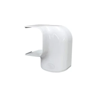 Tecnosystemi Optima linker leidinggoot 75mm wit ral9010