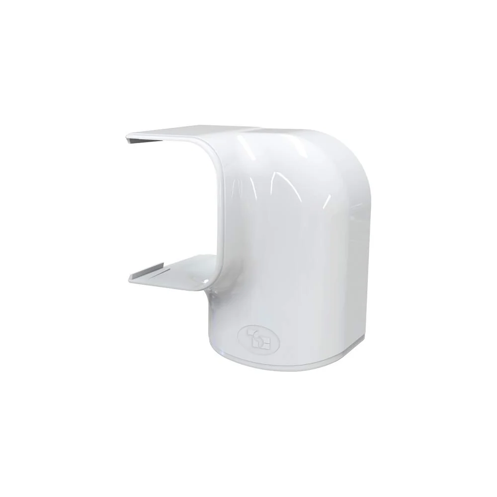 Tecnosystemi Optima linker leidinggoot 75mm wit ral9010