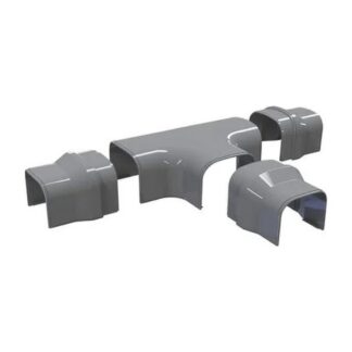 Tecnosystemi Optima T-stuk leidinggoot 75mm antraciet